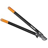 Fiskars PowerGear II Bypass-Getriebeastschere für frisches Holz, Antihaftbeschichtet, Gehärteter Präzisionsstahl, Länge: 70 cm, Schwarz/Orange, L78, 1000584