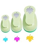 UCEC Motivstanzer Ahornblatt Set 3 Stück – Blätter Stanzer, Papierstanzer Motivlocher, Ahornblatt Stanzer, Perfekt für Basteln, Scrapbooking, Karten, Geschenkanhänger – Herbst (25mm 15mm 10mm)