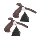 Abaodam 2St Denkspiel kinderpuzzle kinderspielzeug Kindergeburtstag Schwerkraftspielzeug Pädagogisches Schwerkraft-Vogelspielzeug ausgewogenes Abs Light Brown