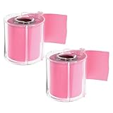 CAXUSD 2 Rollen 2 Rollen Selbstklebende Notizzettel Haftnotizblöcke mit Vollflächigem Kleber Kompakt Farbige Memo Aufkleber für Büro Schule und Zuhause