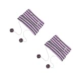 DEARMAMY 2St Cross -Strickhut Teufelshüte Strickmütze warme Mützen Pelzmützen Material-Stirnband Streifenmütze Katzenohren Beanie Süße Tiermütze Teufelshut Kopfbedeckung mit Kapuze Acryl
