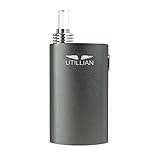 Utillian 421 Kräuter-Verdampfer | Vaporizer mit Glasmundstück und Aluminiumgehäuse für trockene Kräuter | Sofortige Dampfproduktion, LED-Display, Ein-Knopf-Bedienung, Luftstromregelung, 2300-mAh-Akku
