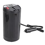 Fafeicy Auto Wechselrichter 12 V Bis 220 V 200W, 4 USB -Anschlüsse mit 24W PD QC Schnelles Laden, Zigarette Leichtere Sockel für Laptop -Smartphone -Netzteile