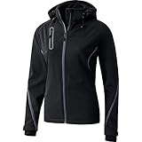 Erima Damen Softshelljacke Function, Schwarz/Anthrazit, 38 EU