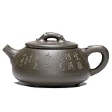 loeusjfnr Kung-Fu-Teekanne für Zubereiten von Tee Home Wohnzimmer Desktop Ornamente Lila Ton Teekanne Handgemachte Teekanne Teekanne Tee-Set Keramik-Tee-Set