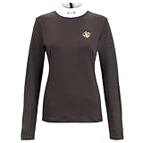 EQUESTRIAN QUEEN Turniershirt Damen Charlotte 23AW (DE/NL/SE/PL, Alphanumerisch, XS, Regular, Regular, Espresso)