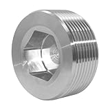 Joywayus Edelstahl-Innensechskant-Gewinde-Stecknuss mit Senkkopf-Gewinde, 3,5 cm NPT-Außengewinde
