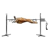 Tagtuell Rotisserie Grill mit Motor, Elektrischer Grill, Elektrischer Drehgrill Grillspieß für Spanferkel und Lämmer, Spieß Grill mit Edelstahl-Standbeinen für Outdoor Kochen Camping Wandern Picknick