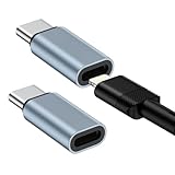 2 Stück Lightning auf USB C Adapter für iPhone 16/16 Pro Max/16 Plus/15, Typ C auf Lightning Adapter mit Schnelllade- & Datenübertragung für Samsung Galaxy S25 Edge/S24, Nicht für Audio/Kopfhörer/OTG