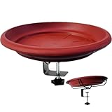 Vogeltränke Balkongeländer, Balkon Vogel Futterspender, Vogeltränke Hängend Für Den Garten, Abnehmbare Für Wand, Balkon, Garten, Außenbereich Und Wohnung