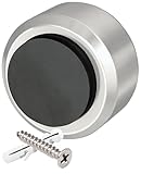 PLURI - Premium Türstopper Wand Edelstahl [1er Set] - GRATIS Befestigungsmaterial, Wand-Puffer Gummi-Puffer, Tür-Puffer, Door-Stopper Tür-Griff, Wand-Schutz Tür-Klinke, Wand-Stopper Wand-Montage