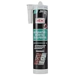 MEM Reparatur-Mörtel Fix & Fertig, Für Mauerwerksfugen und Ausbruchstellen, Für innen und außen, Gebrauchsfertig, Überstreichbar, Zementgrau, 300 ml
