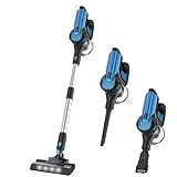 dowowdo Kabelloser Akku-Staubsauger, 50 Min Laufzeit & 23 kPa Saugkraft, HEPA Filter & LED Display für Tierhaare und Allergiker