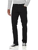 Wrangler Herren Texas Tonal Straight Jeans, Black Overdye, 36W / 32L