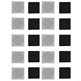 Quadratische Münzaufbewahrungskapseln, 20 Stück, mit verstellbarem Schaumstoffeinsatz für Schutz und Kratzfestigkeit, transparenter Organizer für Sammler (C)