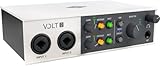 Universal Audio Volt 2 USB Audio Interface zum Aufnehmen, Podcasten und Streamen mit umfangreichem Audiosoftware-Paket