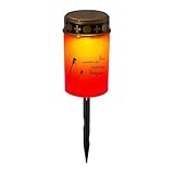 LED-Friedhofs-Dekorationsleuchten - Wetterfeste Grablichter Mit Timer | Engels-Gebetskerzen Für Außengedenkstätte, Kirche, Garten & Weg | Batteriebetriebenes Ewiges Licht Für Gräber, Beerdigungen & Be