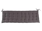 CB Home & Style Bankauflage Bankkissen 4 cm dick Sitzpolster Bank Gartenbank Auflage (140 x 40 cm, Anthrazit)