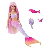 Barbie Meerjungfrau Kostüm Magic Colors Pink Hair Mattel
