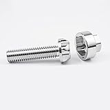 Bolzensicherheits-Anti-Diebstahl-Schrauben Bolzenmuttern M6 M8 M10 Bolzenschraube 304 Edelstahl Mountainbike-Markise Autozubehör(SIZE7 M10x30mm)