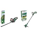 Bosch Akku-Heckenschere UniversalHedgeCut 18V-50 & Akku Rasentrimmer EasyGrassCut 18V-26 (ohne Akku, 18 Volt Power for all System, Schnittkreisdurchmesser: 26 cm, im Karton)