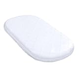 Stubenwagen Baby Matratzen Kinderwagen 75x35 cm - Matratze Beistellbett Babywiege Kindermatratze Oval Reisebett Nässeschutz Moseskorb Matraze Kinderwagenmatratze