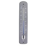 Großes Außenthermometer - 380mm Gartenthermometer Outdoor für den Einsatz in Garten Gewächshaus Terrasse Sonne Terrasse Schuppen Schrebergärten Wand Klassisches Thermometer Innen Außen