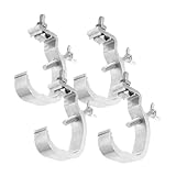 AKOOSY 4 Stück Teiliges Bühnenlampen klemmen mit Starkem Halt Belastbare Truss haken für Bewegliche Scheinwerfer LED Effektlampen Geeignet für Bühne Hochzeit und Show