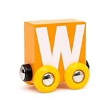 BRIO Buchstabenzug W | Holzeisenbahn Set Zubehör Spielzeug für Kinder ab 2 Jahren