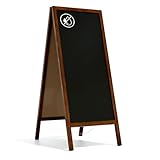 ALLboards Kundenstopper mit lackiertem Holzrahmen 150x61cm, Werbetafel, Gehwegaufsteller, Aufsteller, Straßenreiter, Kreide