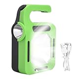 LED Camping Laterne Tragbare Campingleuchten Seitliche Taschenlampe mit Solarbetriebene Zeltlaterne Beleuchtung Wiederaufladbar Wandern Stromausfälle (ABS)