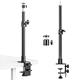 Kamera Tischhalterung: Tischklemmen Kamerastativ mit 1/4' Kugelkopf, Kamera Tischstativ mit Abnehmbar 360° Kugelkopf, Lichtstativ Klemmstativ für Kamer, Ringlicht, Projektor, Webcam