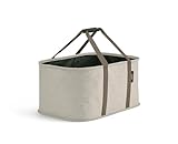 Joseph Joseph Hold-All faltbarer 35L Wäschekorb, Feuchtigkeitsabweisend, Strapazierfähig, Beige