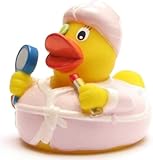Duckshop I Badeente Wellness I Quietscheente Kosmetik I Beauty Quietscheentchen - L: 7,5 cm I Geschenk für Frauen I Präsent Sammler