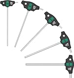 Wera 05136070001 454/5 HF SHK Set 1 Schraubendrehersatz Quergriff-Schraubendreher Hex-Plus mit Haltefunktion, 5-teilig