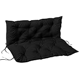 STILISTA® Bankauflage 100 x 98 x 8 cm Visco Effekt Indoor und Outdoor, anthrazit