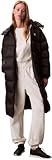 Calvin Klein Damen Daunenmantel Essential Midweight Long Puffer mit Kapuze, Schwarz (Black), 2XS