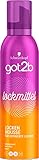 got2b Lockmittel Schaumfestiger Locken Mousse mit Halt 3 für definierte Locken und Sprungkraft, bändigt abstehende Haare, mit Anti-Frizz-Wirkung, (250 ml) 1er Pack