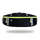 GORWRICH Laufgürtel mit wasserdichtem, verstellbarem Gummiband, schweißfeste Hüfttaschen mit großer Kapazität, perfekt für Laufen und Outdoor-Aktivitäten
