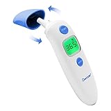 Berrcom Stirn-und Ohrthermometer Fieberthermometer Digitales Ohrthermometer Kontaktlos Infrarot Medizinisches Thermometer für Baby, Erwachsen mit Fieberalarm