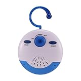 Sirxlevcy Wasserdichtes Duschradio, Tragbares Mini-FM-Radio mit Eingebautem Lautsprecher für Badezimmer, Küche, Bootfahren, Wandern, Duschlautsprecher