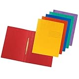 Original DINOR 6er Pack Schnellhefter + 4 Gratis. Made in Germany. Aus extra starkem Colorspan-Karton für DIN A4 kaufmännische Heftung farbig sortiert Hefter ideal für Büro und Schule