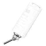 BESTonZON Edelstahl Trinkflasche für Kleine Haustiere mit Rollendem Wasserspender Auslaufsicher Druckbeständig Robust Hängend Kompatibel mit Kaninchen Hamster Meerschweinchen und Chinchilla