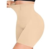 Hanaoops Bauchweg Unterhose Damen Hohe Taille Miederhose Body Shaper Miederpants Bauchkontrolle Nahtlose Bauch Weg Unterwäsche Shapewear Figurformende Leggings Unter Kleid Rock Stark Formende Shorts