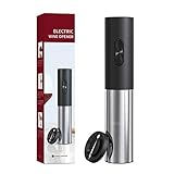 CIRCLE JOY Elektrischer Korkenzieher, Automatischer WeinöFfner, Batteriebetriebener Motorisierter Weinabzieher Mit Verriegelbarem Folienschneider, Batterien Nicht Enthalten