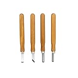 Schnitzset 3-5 stücke Holz Carving Meißel Werkzeuge Holz Carving for DIY Holzbearbeitung Gravur Olive Carving Messer Handgemachte Messer Werkzeug set(4pcs)
