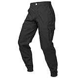 CARWORNIC Herren Camouflage Hose Cargohose Taktische Hose Für Herren Wasserdicht Outdoor Hosen Paintball Armee Combat Militär Hose Schwarz Arbeitshose Multi-Taschen