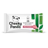 The Cheeky Panda Abschminktücher aus Bambus | Mit Rosenduft | 25 Reinigungstücher fürs Gesicht | Biologisch Abbaubar | Super Sanft & Nachhaltig | Feuchttücher zur Make-up Entfernung