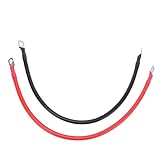 Fabater Premium 6 AWG Batterie-Wechselrichterkabel mit 12 Zoll Verzinnten Kupferanschlüssen für Wohnmobilboote