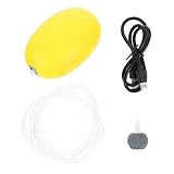 1 Satz Sauerstoffpumpe miniluftpumpe Mini air Pump Oxygenation for Fish Tanks Flasche wiederaufladbar angelzubehör Luftpumpe aus Kunststoff USB Aquarium Luftpumpe Plastik Yellow Toddmomy